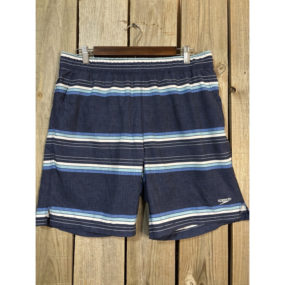 Speedo‎ Blue Stripe Swim Trunks M